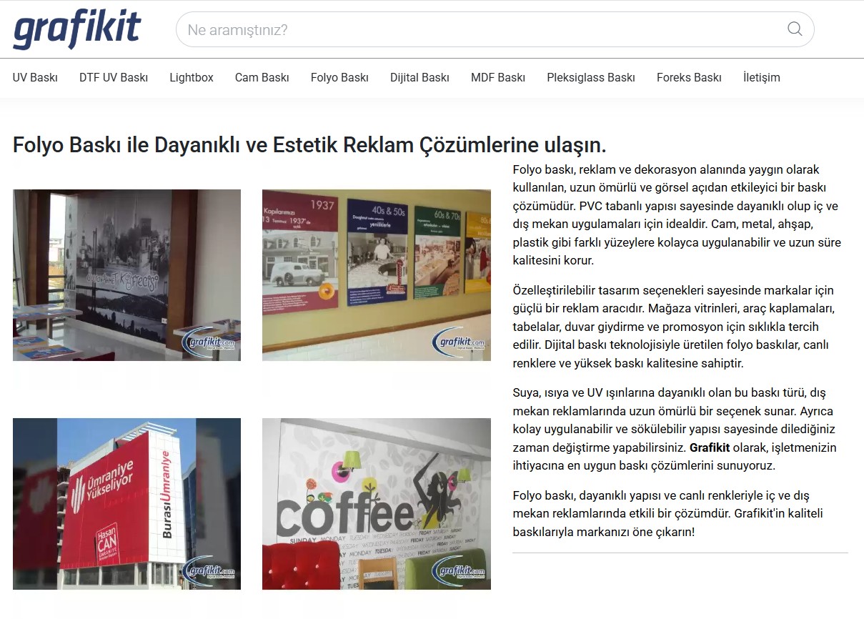 Folyo Baskı ile İşletmenizi Rakiplerinizden Ayırın